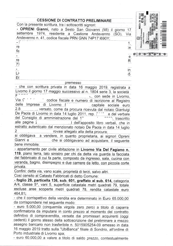 operazione immobiliare investimento successo roi garantito leader house investment italia Vendita Livorno Via del Fagiano