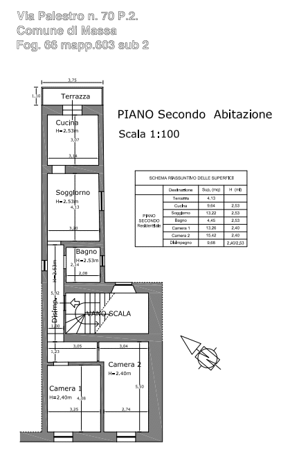 Leader House - operazione immobiliare massa L’immobile in oggetto è ubicato in zona centrale, a due passi dal centro storico Investimento sicuro pianta